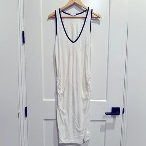 James Perse Rouched Dress w/ Low Neckline